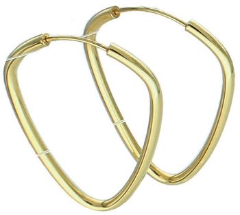 Kolczyki złote owalne pr 585, C5LBFLEX-2-BAR1 OR205574 Złote kolczyki owalne – klasyczna elegancja. Stylowe kolczyki wykonane z wysokiej jakości złota próby 585, o wadze 1,60 g. 1.jpg